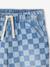 Loose-Fit Gingham Bermuda Shorts, JONEN bleached denim 