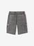 Washed-Effect Battle Shorts for Boys anthracite 