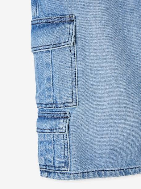 Skater Shorts, JONEN bleached denim+denim grey 