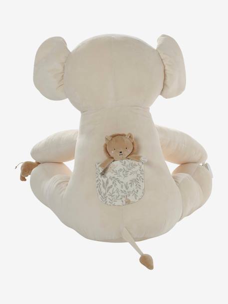 Large Plush Toy, Activity Elephant, BABYLON beige 