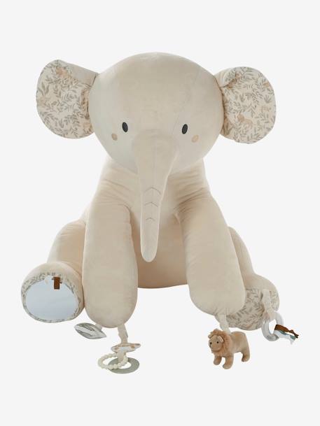 Large Plush Toy, Activity Elephant, BABYLON beige 