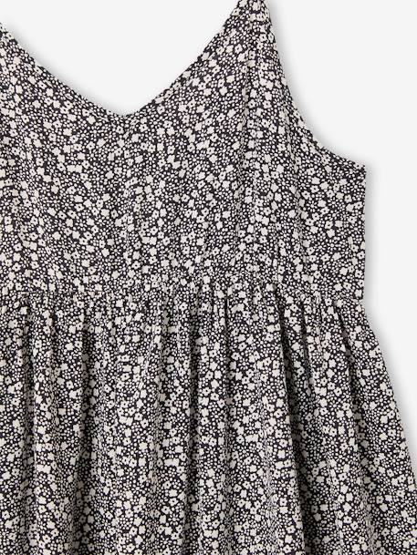 Strappy Floral Print Dress, JONEN printed grey 