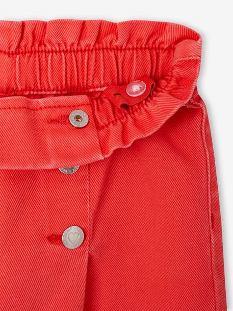 wide-leg trouser for girls navy blue+red 