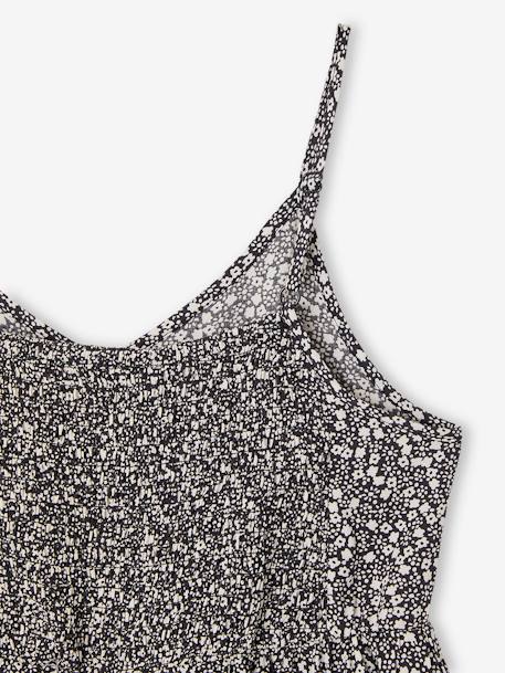 Strappy Floral Print Dress, JONEN printed grey 
