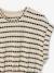 Fancy Openwork Knit Dress for Girls, JONEN striped black 