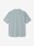 Linen Shirt with Mandarin Collar for Boys sage green+white 