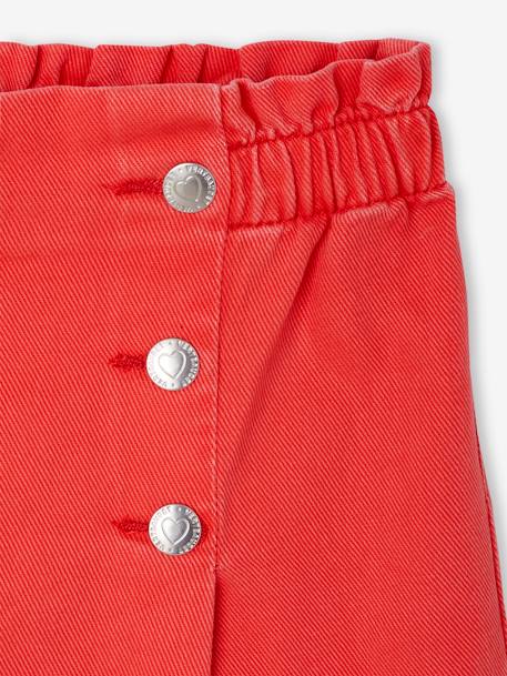 wide-leg trouser for girls navy blue+red 