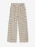Fancy Knitted Wide-Leg Trousers for Girls, by JONEN black+striped black 