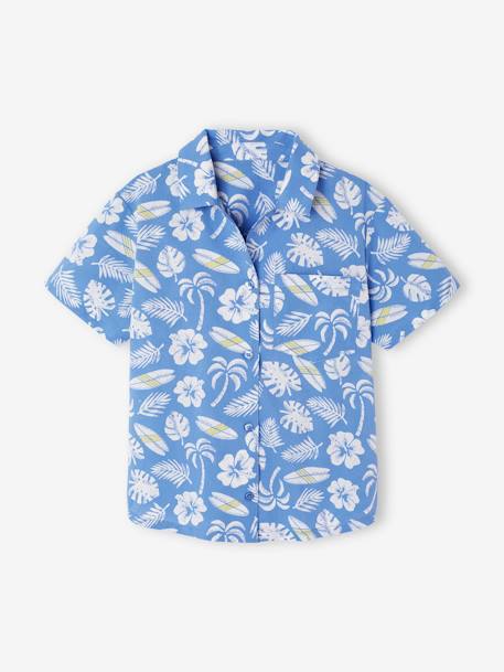 Printed Shirt for Boys azure 