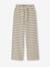 Fancy Knitted Wide-Leg Trousers for Girls, by JONEN black+striped black 