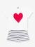 Heart Print Pyjamas for Children, PETIT BATEAU navy blue 