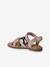 Leather Hook-&-Loop Sandals for Children, Designed for Autonomy multicoloured 