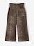 Wide-leg paperbag leopard print trousers for girls beige+chocolate+multicoloured+vanilla 