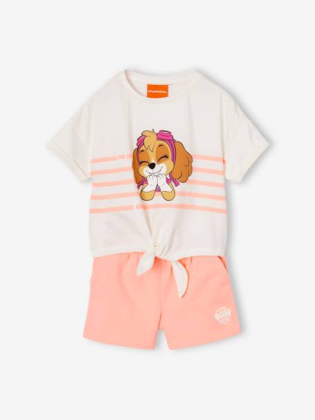 Knotted T-Shirt & Shorts Combo, Paw Patrol® Skye coral 