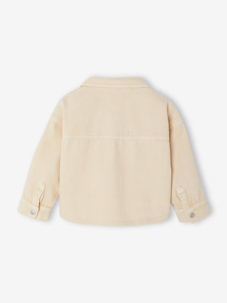 Shirt with Press Studs for Babies sandy beige+taupe 