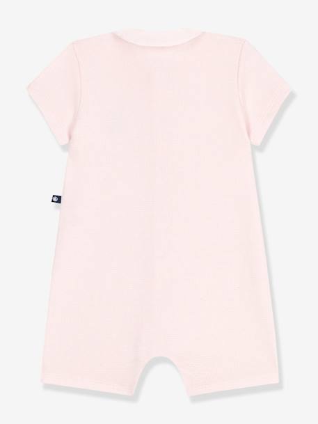 Playsuit with Peter Pan Collar for Babies, PETIT BATEAU blush 