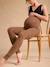 Leopard Print Leggings for Maternity beige+dark grey 