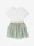 Occasion Wear T-Shirt & Tulle Skirt for Baby Girls sage green 