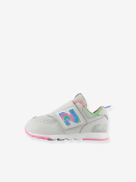 NW574KL NEW BALANCE® baby trainers with touch 'n' close fastening grey 