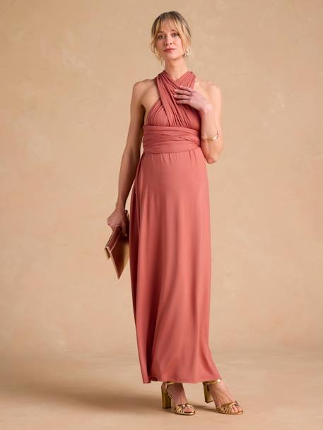 1 Long Dress, 7 Looks, Fantastic Dress by ENVIE DE FRAISE old rose 