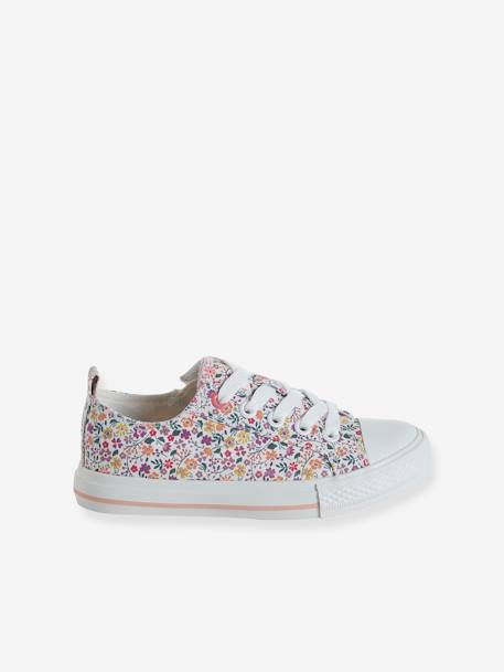 Lace-Up & Zip Canvas Trainers for Children, Designed for Autonomy blush 