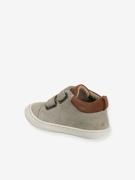 Pair of Soft Leather Boots for Babies, Designed for First Steps beige+blue+brown+electric blue+green+ocean blue+ochre+sage green+set beige+set brown+set green 
