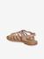 Multi-Strap Leather Sandals for Girls, Designed for Autonomy 6510+caramel+multicoloured 