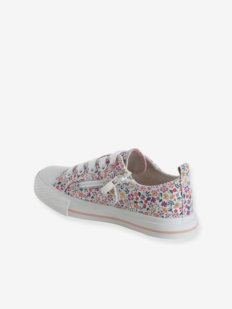 Lace-Up & Zip Canvas Trainers for Children, Designed for Autonomy blush 
