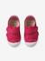 Hook-&-Loop Canvas Trainers for Babies - Made in France fuchsia+rose 