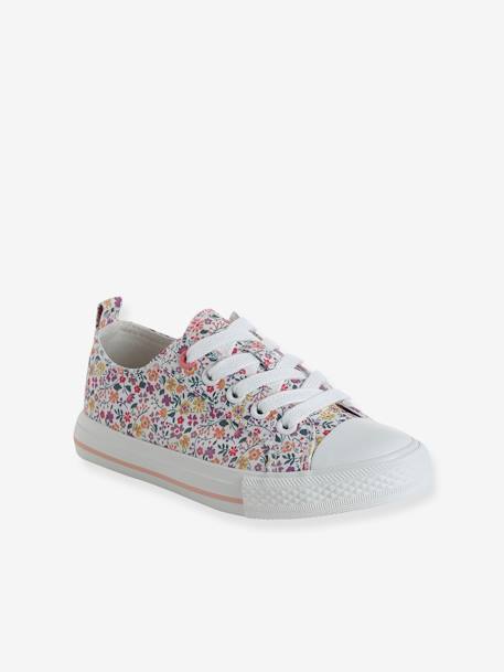 Lace-Up & Zip Canvas Trainers for Children, Designed for Autonomy blush 