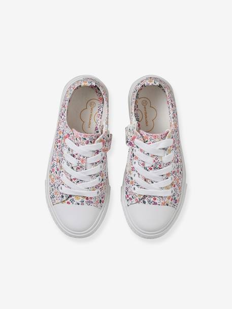 Lace-Up & Zip Canvas Trainers for Children, Designed for Autonomy blush 