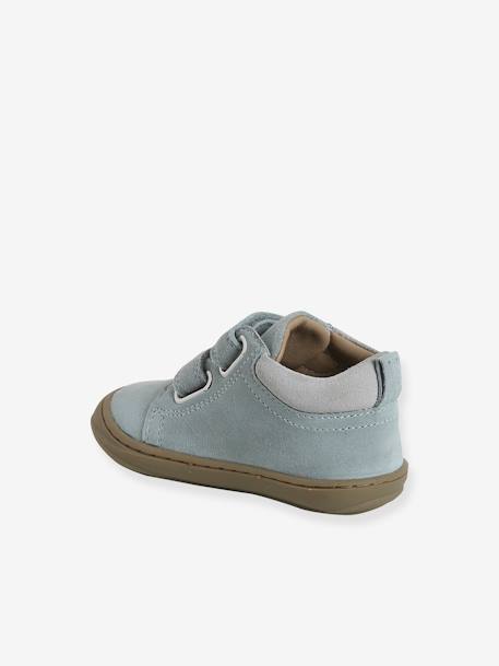 Pair of Soft Leather Boots for Babies, Designed for First Steps beige+blue+brown+electric blue+green+ocean blue+ochre+sage green+set beige+set brown+set green 