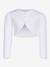 Festive cotton bolero by Happy Girls for girls ecru+white 