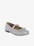 Glittery Ballet Pumps for Girls, Designed for Autonomy silver 