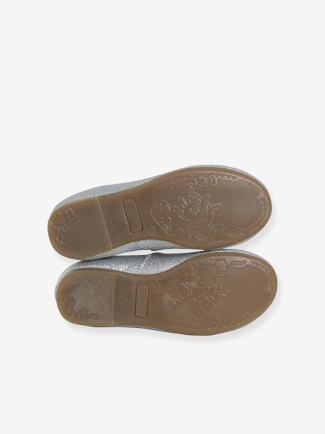 Glittery Ballet Pumps for Girls, Designed for Autonomy silver 
