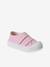 Hook-&-Loop Canvas Trainers for Babies - Made in France fuchsia+rose 