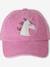 Embroidered 'Unicorn' Cap for Girls pale pink 