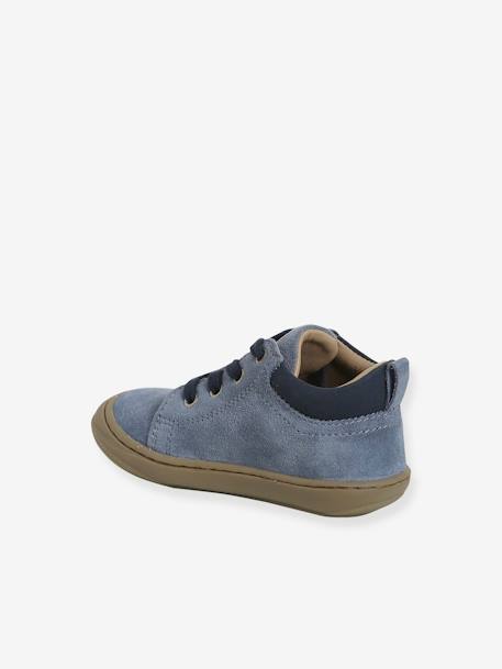 Soft Leather Lace-Up Boots, Designed for First Steps blue+camel+khaki+navy blue+set blue 