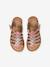 Multi-Strap Leather Sandals for Girls, Designed for Autonomy 6510+caramel+multicoloured 