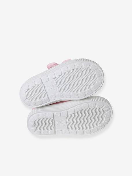 Hook-&-Loop Canvas Trainers for Babies - Made in France fuchsia+rose 