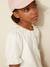 Girl's t-shirt with English embroidery collar CYRILLUS in organic cotton ecru 