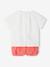 Pack of 2 baby pyjamas shorts fluorescent coral 