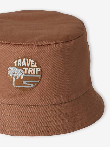 Reversible 'Palm Tree' Bucket Hat for Boys khaki 