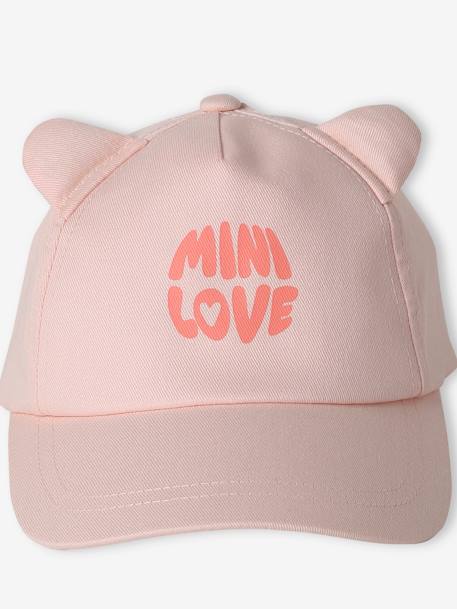 Hat with Fancy Ears, for Baby Girls pale pink 