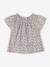 Printed floral baby blouse ecru 