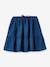 Frilled skirt for girls in light denim CYRILLUS denim blue 