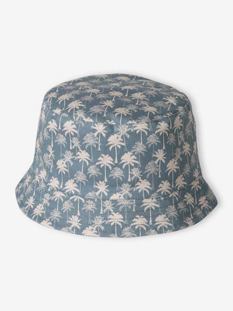 Reversible 'Palm Tree' Bucket Hat for Boys khaki 