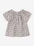 Printed floral baby blouse ecru 