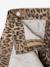 Asymmetrical Leopard Print Mini Skort for Girls, JONEN beige 