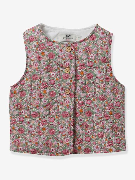 Baby CYRILLUS Liberty® fabric jacket printed pink 